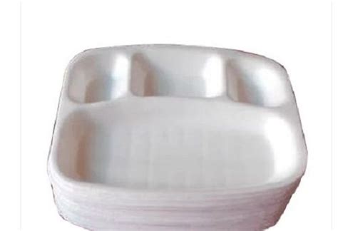 Compartment Plain White Thermocol Plate At Best Price In Jalandhar