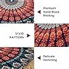 Raajsee Blue Orange Round Beach Tapestry Hippie Boho Blanket Mandala