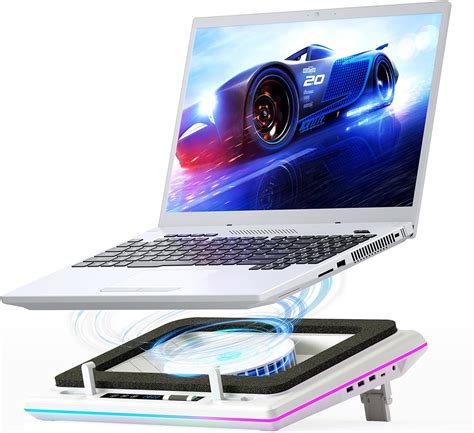 Llano Rgb Laptop Cooling Pad With Powerful Turbofan Gaming Laptop