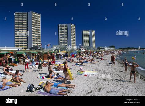 Burger Suedstrand Beach Fehmarn Island Schleswig Holstein Germany Stock ...