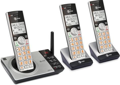 At T Telefone Sem Fio Expans Vel Dect Sistema De Atendimento