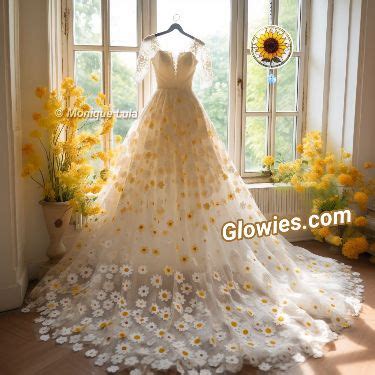 Sunflower Wedding Dress Yellow Wedding Dress Wedding Dresses With