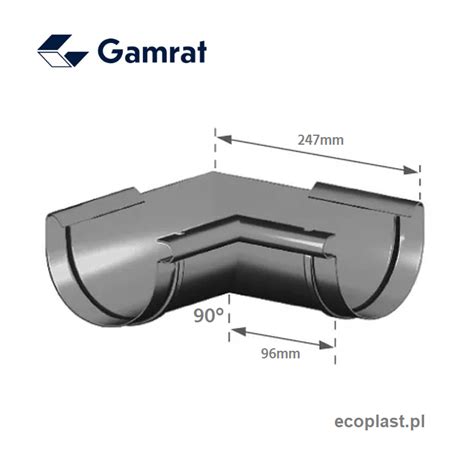 Gamrat Pvc Br Zowy Ciemny Naro Nik Mm Wewn Trzny K T Ecoplast