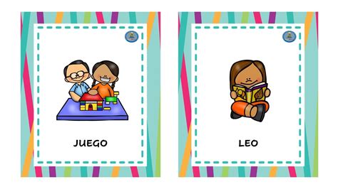 Tarjetas ilustrativas Rutinas para niños Rutina diaria de niños