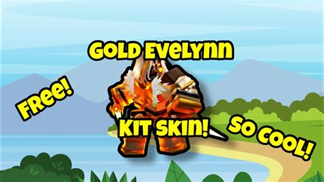 I Used The New Gold Evelynn Kit Skin And Itsroblox Bedwars Youtube