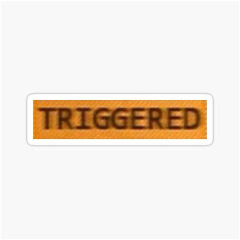 Triggered Sticker For Sale By Memeapparel Redbubble