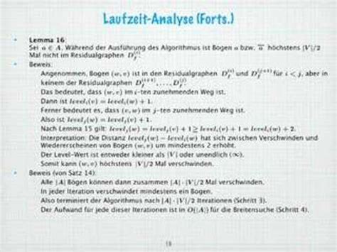 Graphen Algorithmen Kapitel 4 Maximale Flüsse 8 YouTube