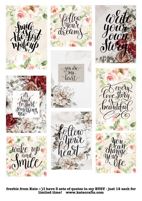 FREEBIES FROM KATE | Free printable art, Free printable stationery ...