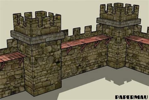 Papermau Medieval Tower Paper Model For Mini Figures In 125 Scale By Papermau Download Now