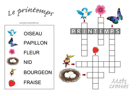 Mot Croisé Avec Dessin À Imprimer Mots Croises Jacquote Jeux En Ligne