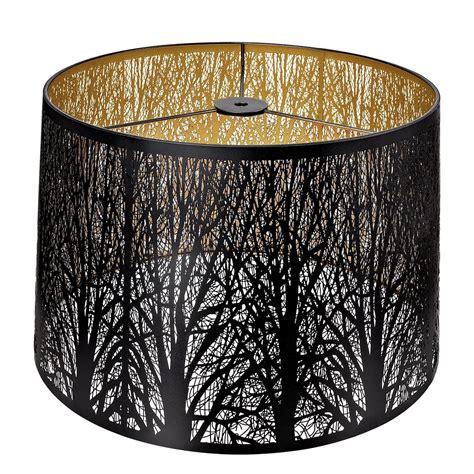 Metal Large Lamp Shades Alucset Drum Big Lampshades With Pattern Of