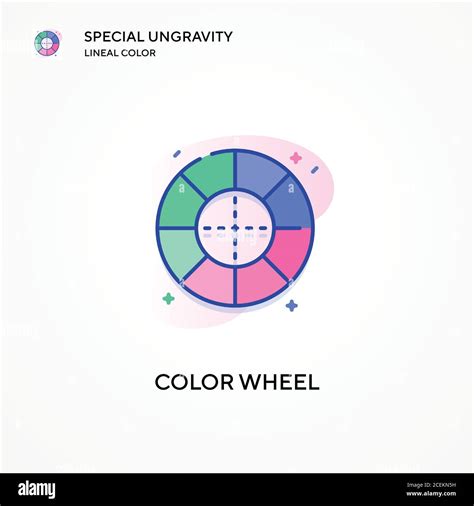 Color Wheel Special Ungravity Lineal Color Icon Modern Vector