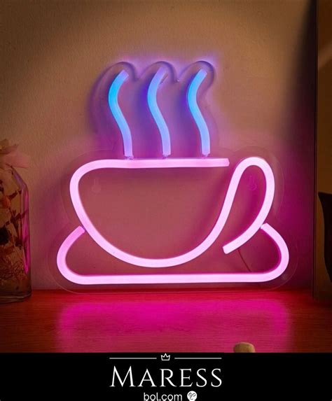 Maress Neon Verlichting Koffie Koffie Neon Wandlamp Coffee Neon