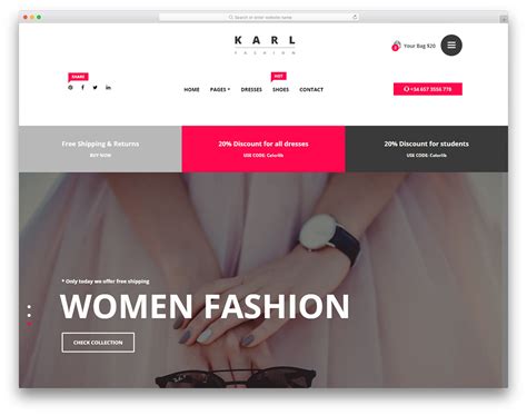 Karl Free Fashion ECommerce Website Template Colorlib