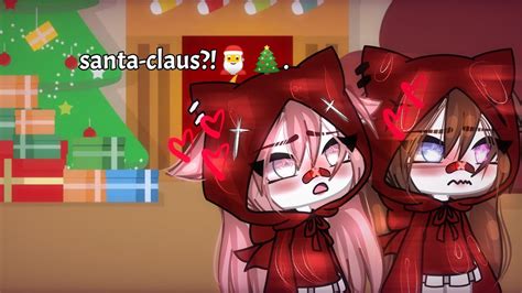 تصبيرة كيوت Santa Claus meme gacha life trend gacha love you