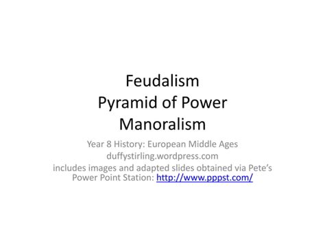 Feudalism PPT Pptx