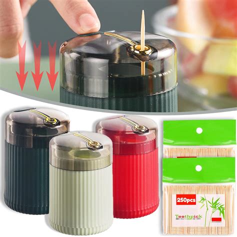 Amazon BOPBISGA Pop Up Automatic Toothpick Dispenser 2 3 Pcs