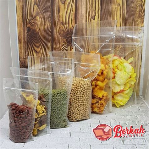 Jual STP PLASTIK STANDING POUCH PLASTIK BENING TRANSPARAN