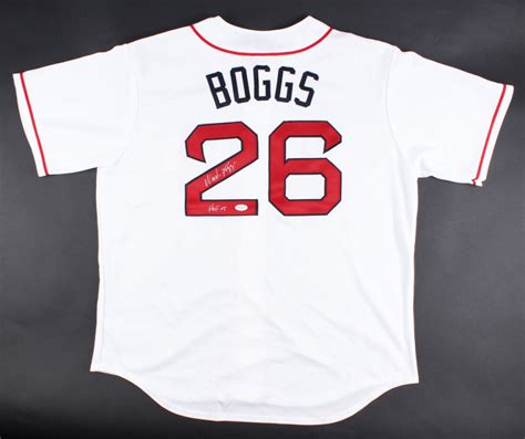 Wade Boggs Signed Red Sox Jersey Inscribed Hof Jsa Coa