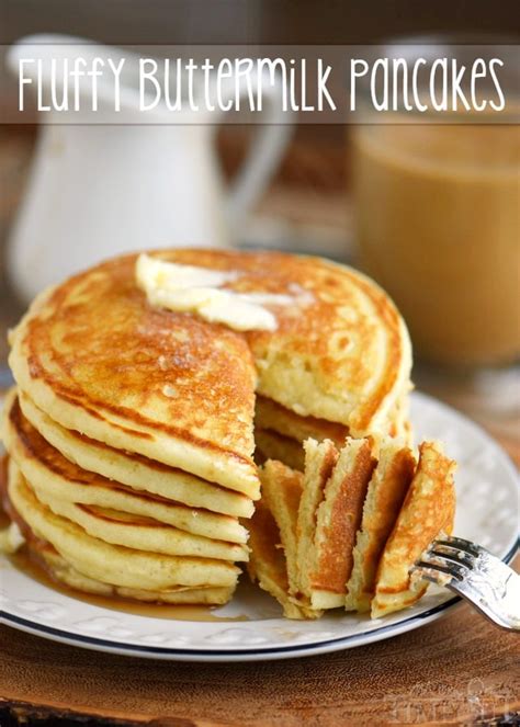 The BEST Fluffy Buttermilk Pancakes - Mom On Timeout