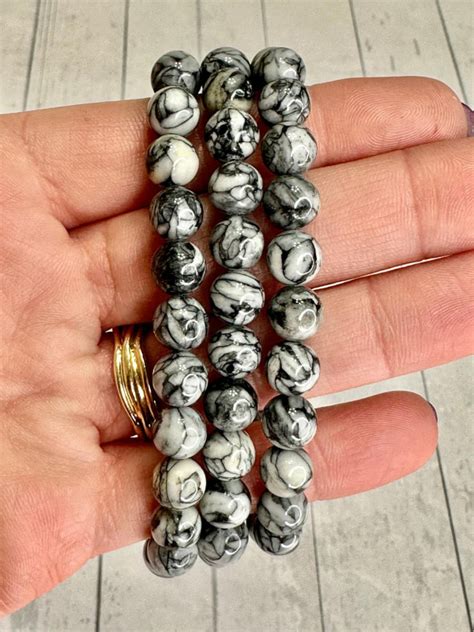 Rare Pinolite Bracelets Mm Mama Moon Rocks