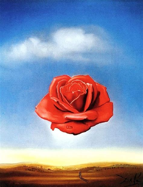 Salvador Dali Giclee Prints Meditative Rose To Meditation Harp