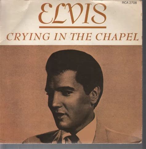 Elvis Presley Crying In The Chapel Vinyl Canada Rca Victor