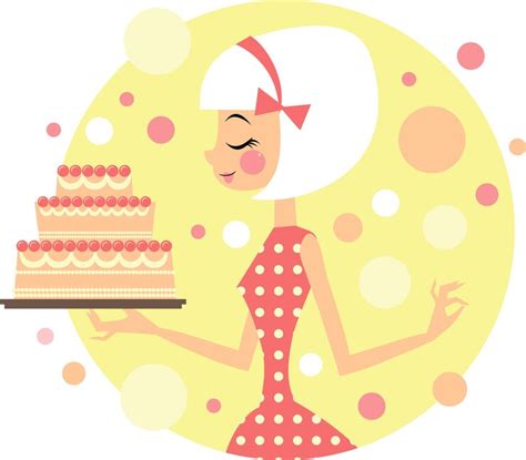 Premium Vector Young Girl Holding Beautiful Wedding Or Birhday Cake