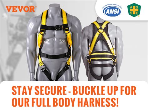 Vevor Safety Harness Full Body Harness Safety Harness Fall Protection