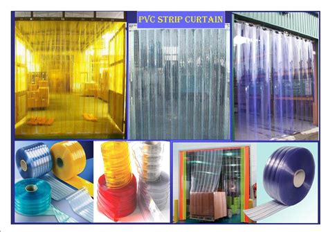 BLUE TINT Industrial Pvc Strip Door Curtains Thickness 2 MM Size