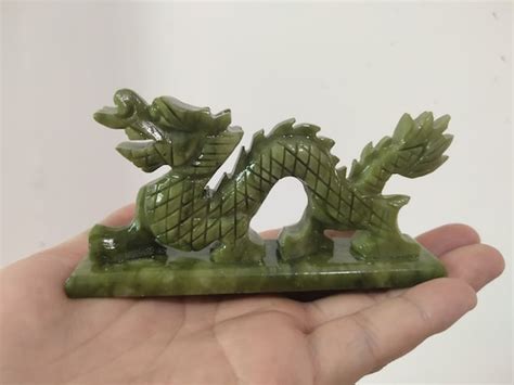 43 Natural Jade Dragon Carving Chinese Exquisite Etsy