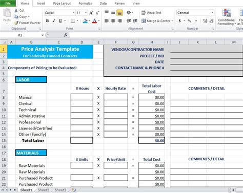 Pricing Strategy Excel Template