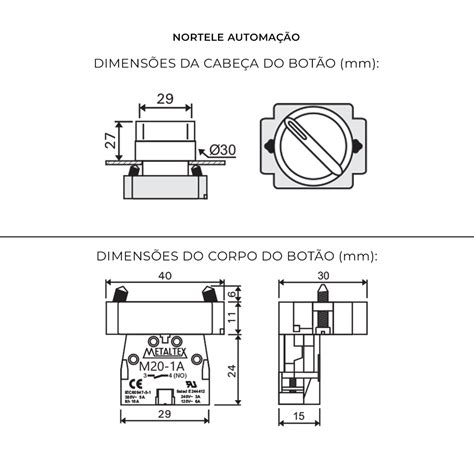 Chave Seletora Met Lica Posi Es C Retorno Metaltex M Scr