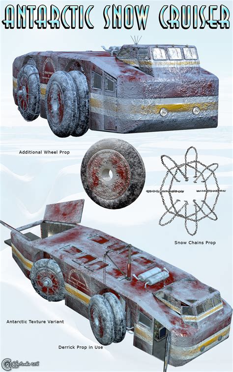 Antarctic Snow Cruiser 3D Models Cybertenko