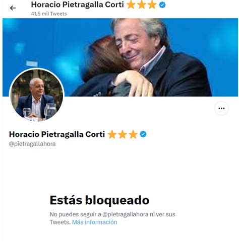 CapitánHorton2027 on Twitter Horacio Pietragalla Corti me bloqueó