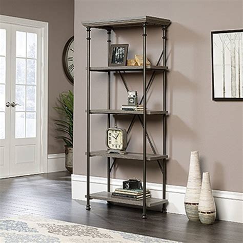 Canal Street 5 Shelf Bookcase In Northern Oak Sauder 419228