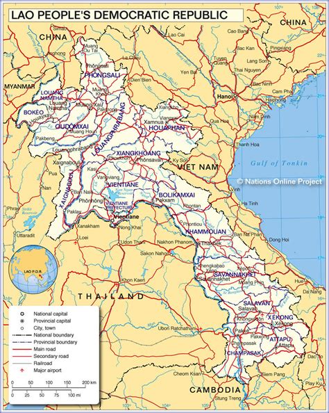 laos map