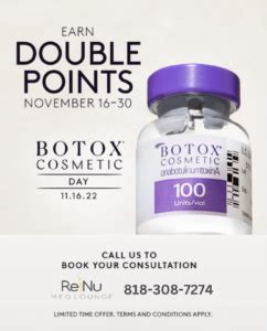 November Is National Botox Cosmetic Day Renu Med Lounge Corp