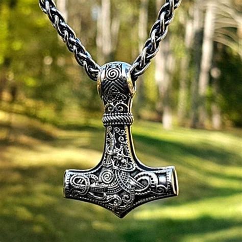 Bronze Mjolnir Pendant Viking Jewelry Thor S Hammer Etsy