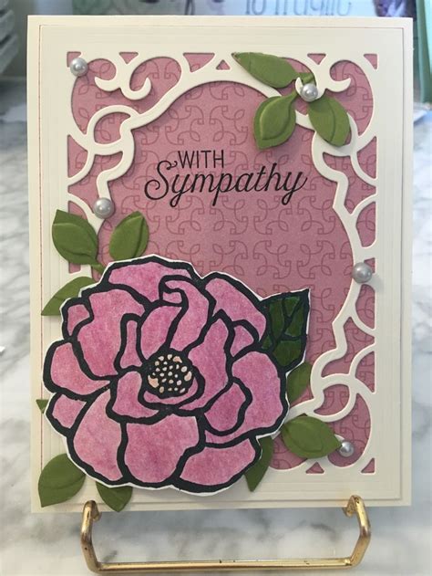 Sympathy card | Sympathy cards, Cards handmade, Crafts