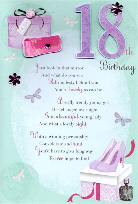 18th Happy Birthday Greeting Card Cards Love Kates Happy 18th