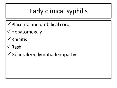 Congenital Syphilispptx