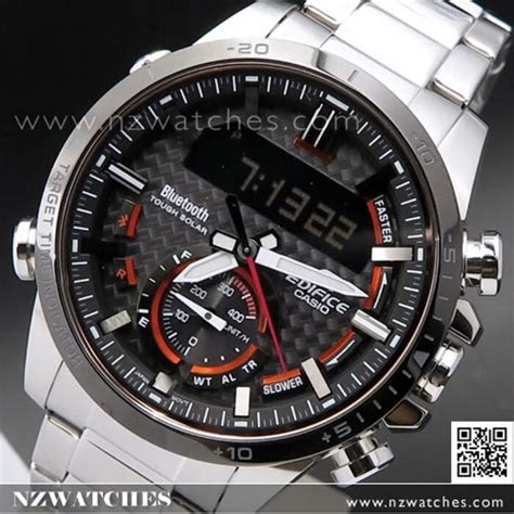 Casio Edifice Bluetooth Solar Mobile Link Watch ECB 800DB 1A ECB800DB