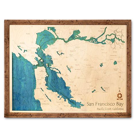 Rainy Lake Mn 3d Wood Topo Maps