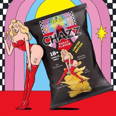 Chazz Pussy Flavor Potato Chips Ready To Gift A Box With Pussy Flavour Chips Ebay