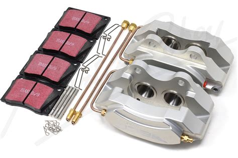 4 Pot Brake Caliper Kit Aluminium For Jaguar E Type Series 1 Jensen 541 S Jensen C V8