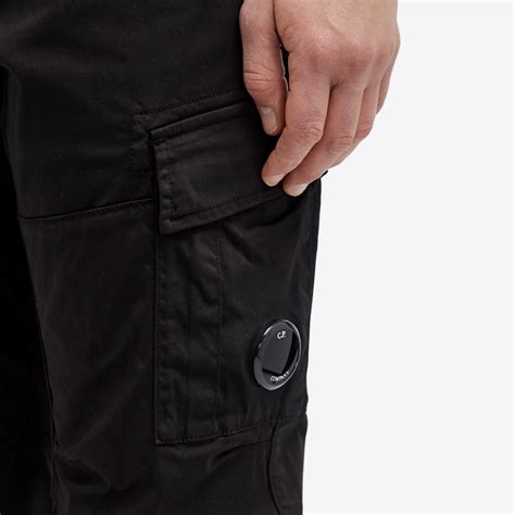 C P Company Stretch Sateen Ergonomic Lens Cargo Pants Black End Gb