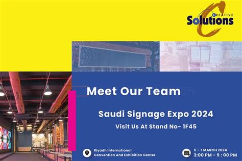 Creative Solutions Co Ltd Announces Participation In Saudi Signage