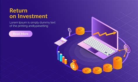 Premium Vector Return On Investment Roi Concept