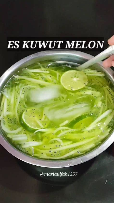 Resep Es Kuwut Melon Dari Mariaulfah Receta Mel N